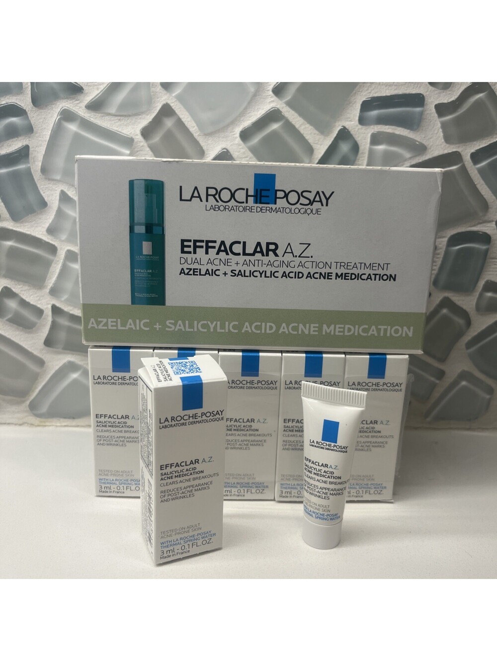 La  Roche Posay Effaclar A.Z. Salicylic Acid Travel Size Tubes 15 x 3ml